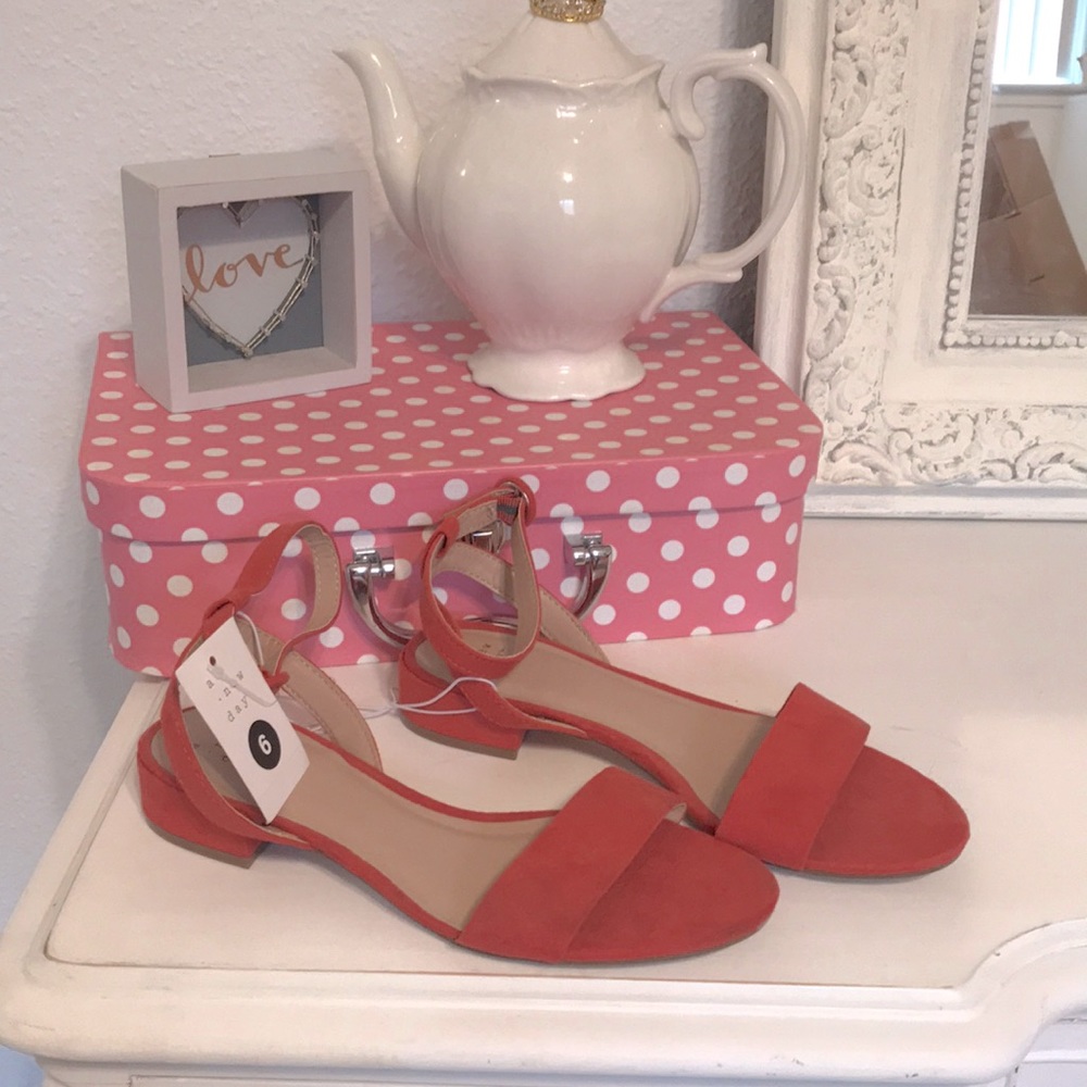 Coral sandals